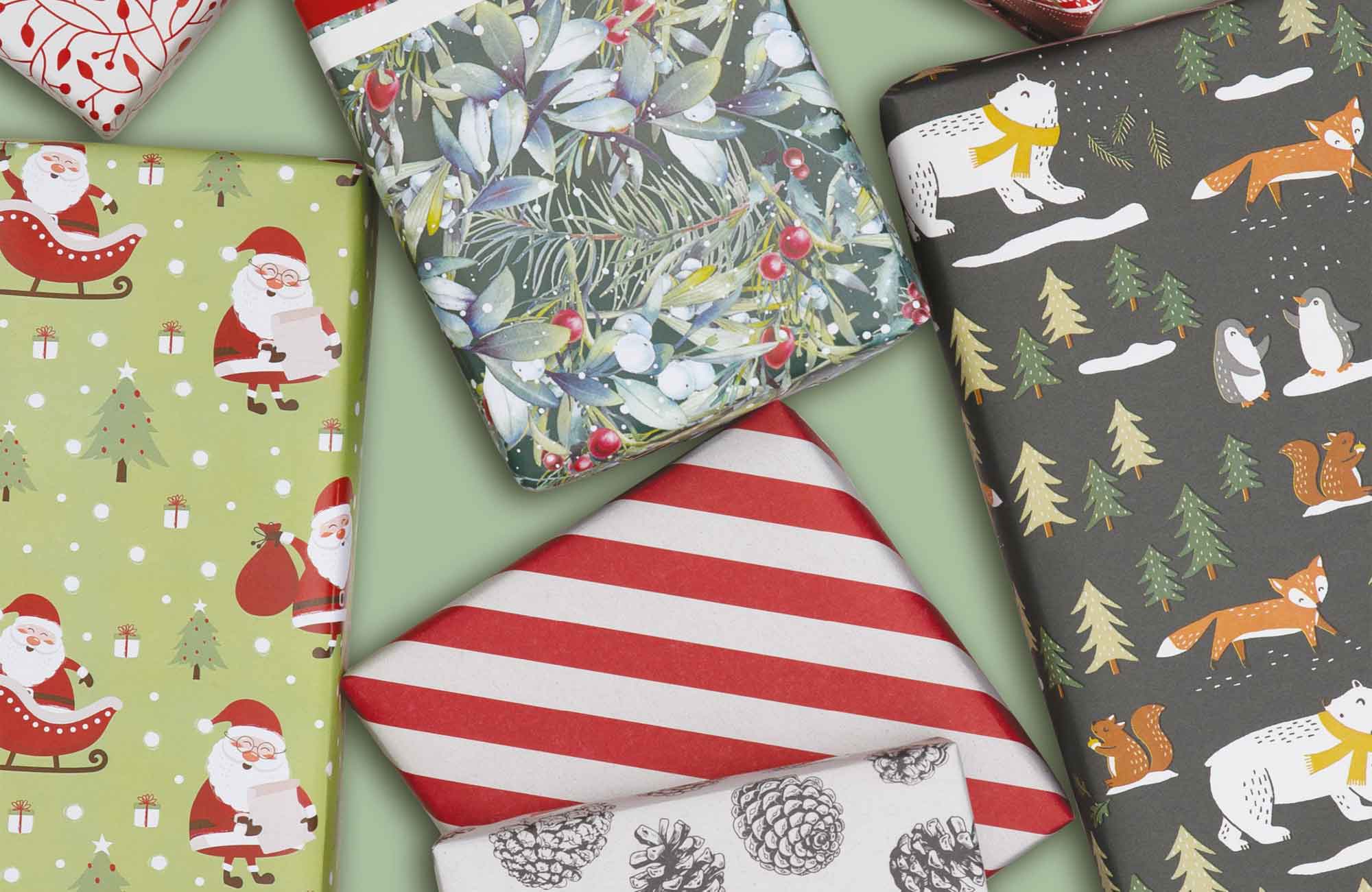 Christmas Wrapping Paper - Santa Hampus
